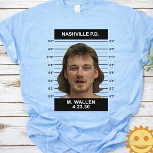 Morgan Wallen Mugshot Country Music Style Fan Gift T-Shirt 5